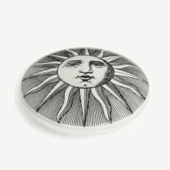 Fornasetti Piccoli Contenitori^Suola A Scatola Rotonda Bianco Nero
