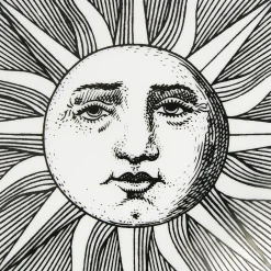 Fornasetti Piccoli Contenitori^Suola A Scatola Rotonda Bianco Nero