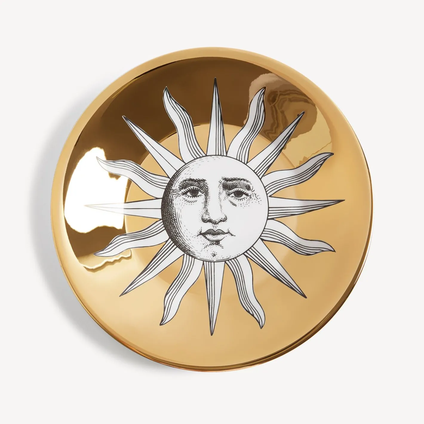Fornasetti Set Di Antipasti E Centrotavola^Suola Centrotavola Bianco/Nero/Oro