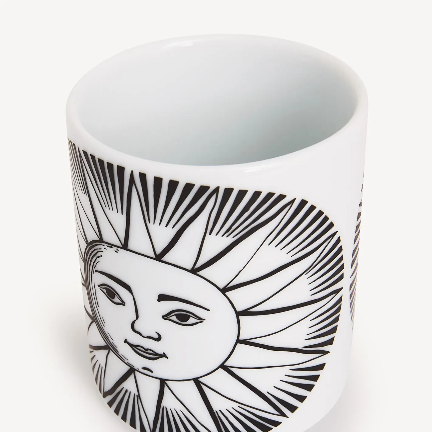 Fornasetti Piccoli Contenitori^Suola Portapenne Bianco Nero