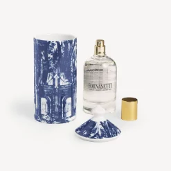 Fornasetti Spray Per Ambienti^Talvolta Spray Profumato Per Ambiente - Decoro Giardino Settecentesco - Fragranza Giardino Segreto Blu Bianco