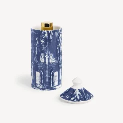 Fornasetti Spray Per Ambienti^Talvolta Spray Profumato Per Ambiente - Decoro Giardino Settecentesco - Fragranza Giardino Segreto Blu Bianco