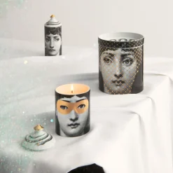 Fornasetti Spray Per Ambienti^Talvolta Spray Profumato Per Ambiente - Mascherina Decor - Fragranza Frutto Proibito Bianco/Nero/Oro