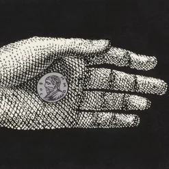 Fornasetti Tappeti Di Design^Tappeto Moneta Bianco Nero