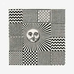 Fornasetti Tappeti Di Design^Tappeto Ottico Bianco Nero