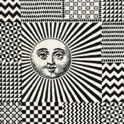 Fornasetti Tappeti Di Design^Tappeto Ottico Bianco Nero