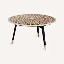 Fornasetti Tabelle^Tavola Rotonda Giostra Di Frutta Multicolore