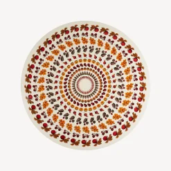 Fornasetti Tabelle^Tavola Rotonda Giostra Di Frutta Multicolore