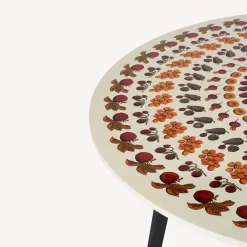 Fornasetti Tabelle^Tavola Rotonda Giostra Di Frutta Multicolore