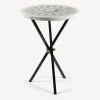 Fornasetti Tabelle^Tavolino Cortile Bianco Nero