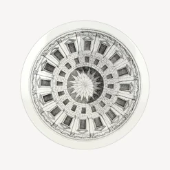 Fornasetti Tabelle^Tavolino Cortile Bianco Nero