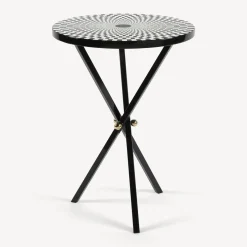 Fornasetti Tabelle^Tavolino Egocentrismo Bianco Nero