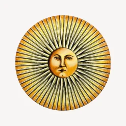 Fornasetti Tabelle^Tavolino Sole Splendente Giallo/Nero
