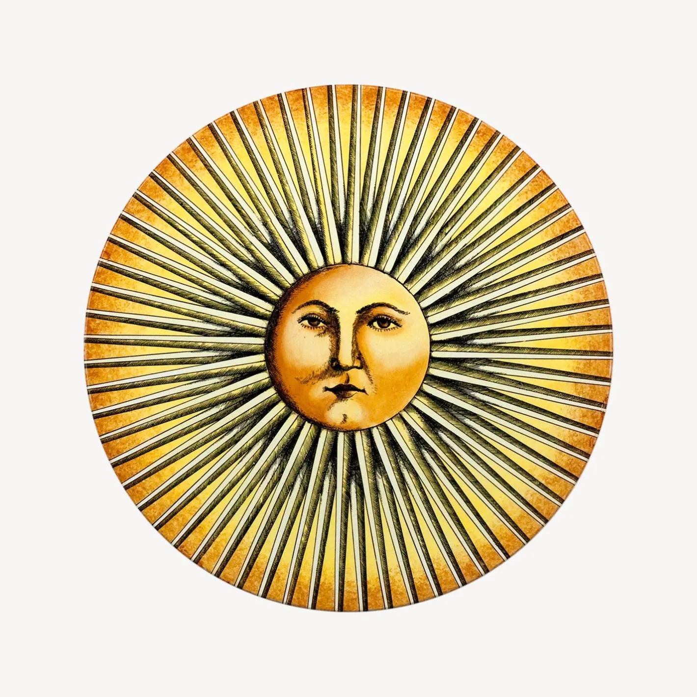 Fornasetti Tabelle^Tavolino Sole Splendente Giallo/Nero