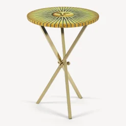 Fornasetti Tabelle^Tavolino Sole Splendente Giallo/Nero