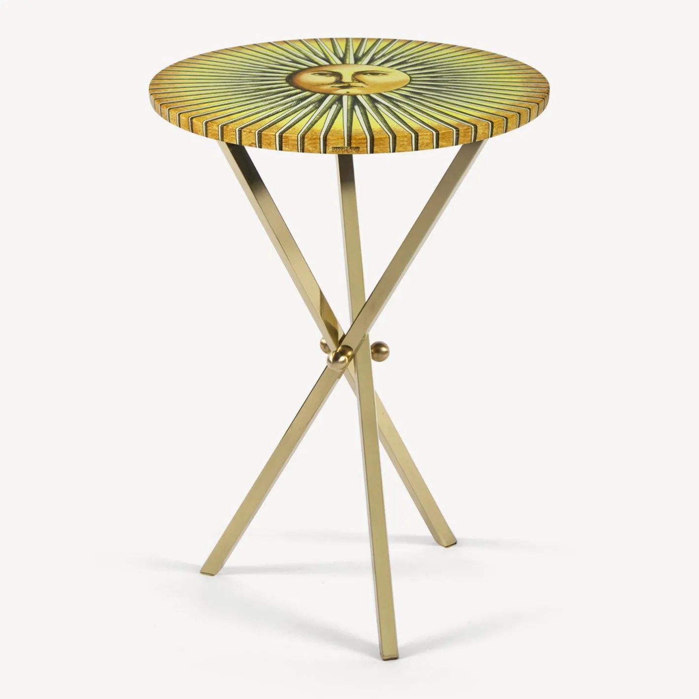 Fornasetti Tabelle^Tavolino Sole Splendente Giallo/Nero
