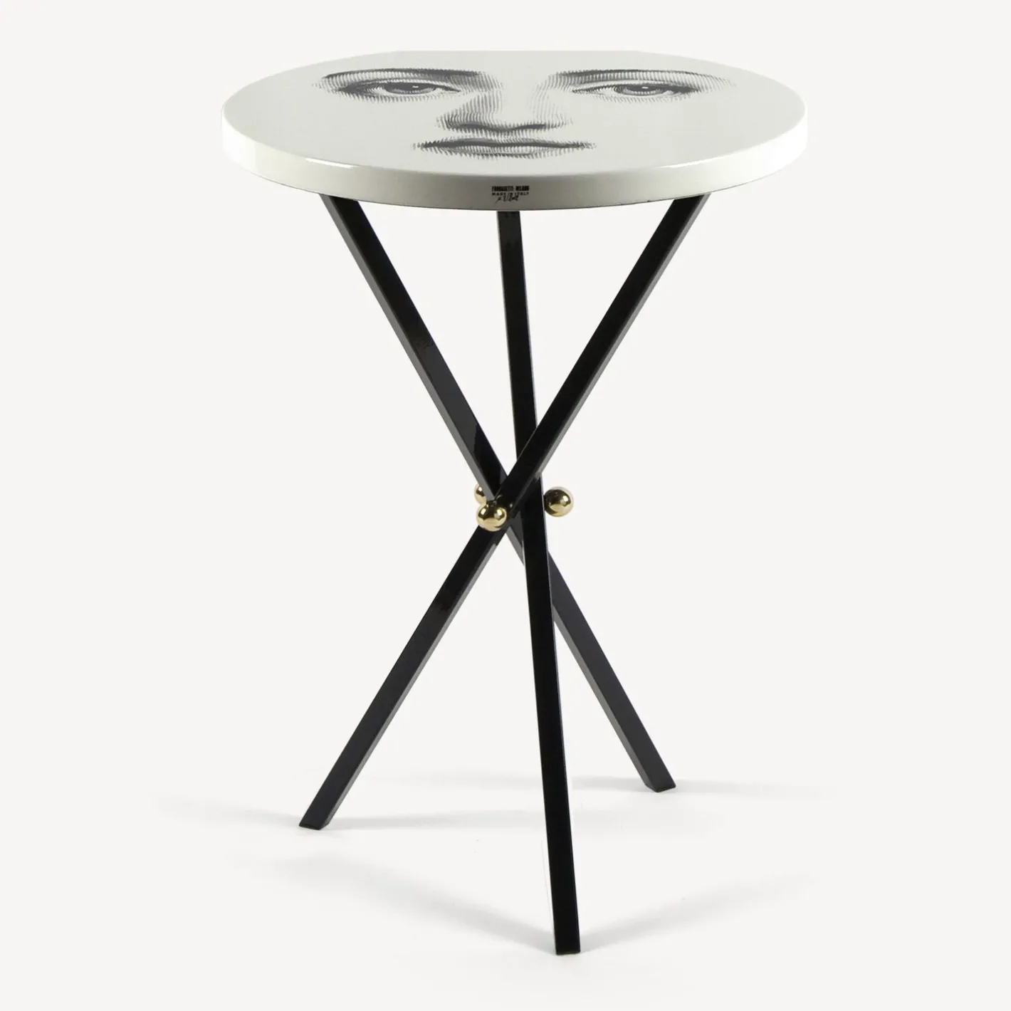 Fornasetti Tabelle^Tavolino Tema E Variazioni N.6 Bianco Nero