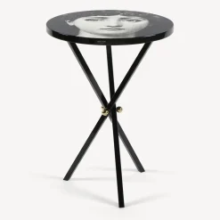 Fornasetti Tabelle^Tavolino Tema E Variazioni N.1 Bianco Nero