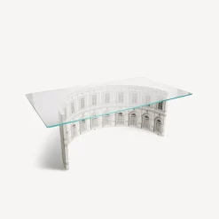 Fornasetti Tabelle^Tavolo Anfiteatro Architettura Bianco Nero