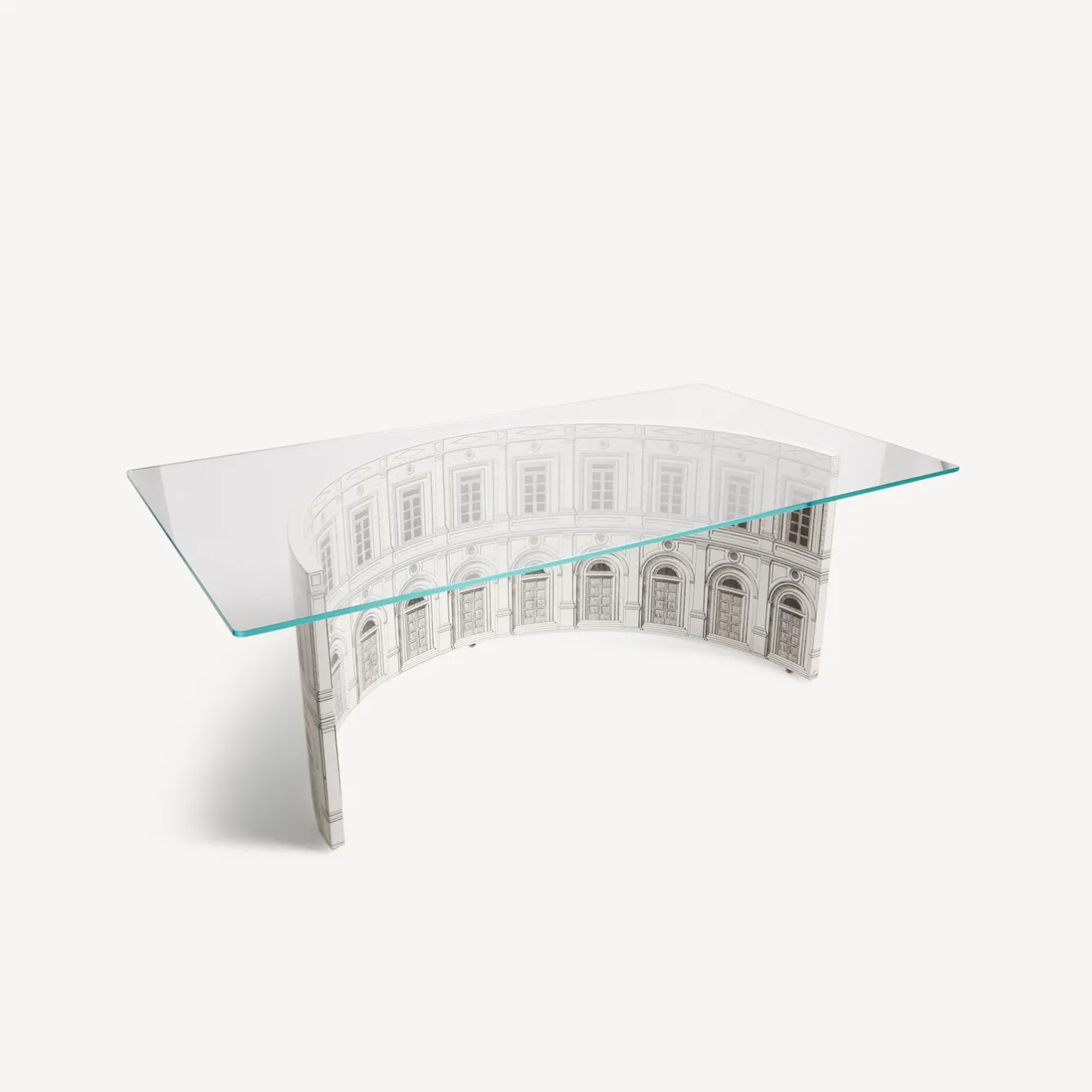 Fornasetti Tabelle^Tavolo Anfiteatro Architettura Bianco Nero