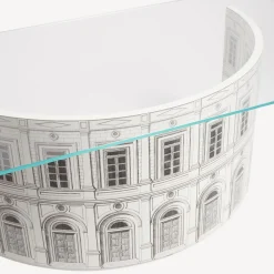 Fornasetti Tabelle^Tavolo Anfiteatro Architettura Bianco Nero