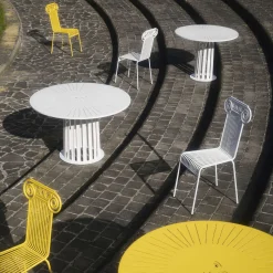 Fornasetti Tabelle^Tavolo Da Esterno Ara Solis Giallo