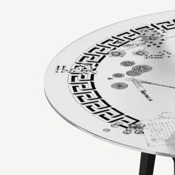 Fornasetti Tabelle^Tavolo Rotondo Oggetti Sparsi Bianco