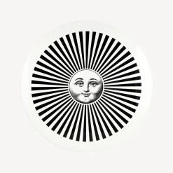 Fornasetti Tabelle^Tavolo Sole Raggiante Bianco Nero