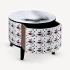 Fornasetti Tabelle^Tavolo Tamburo Comme Des Forna Bianco/Nero/Rosso