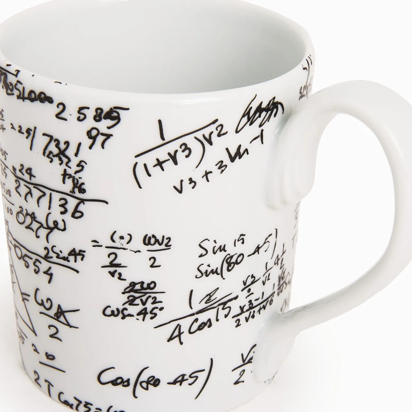 Fornasetti Set Da Te E Caffe^Tazza Alta Matematica Bianco Nero