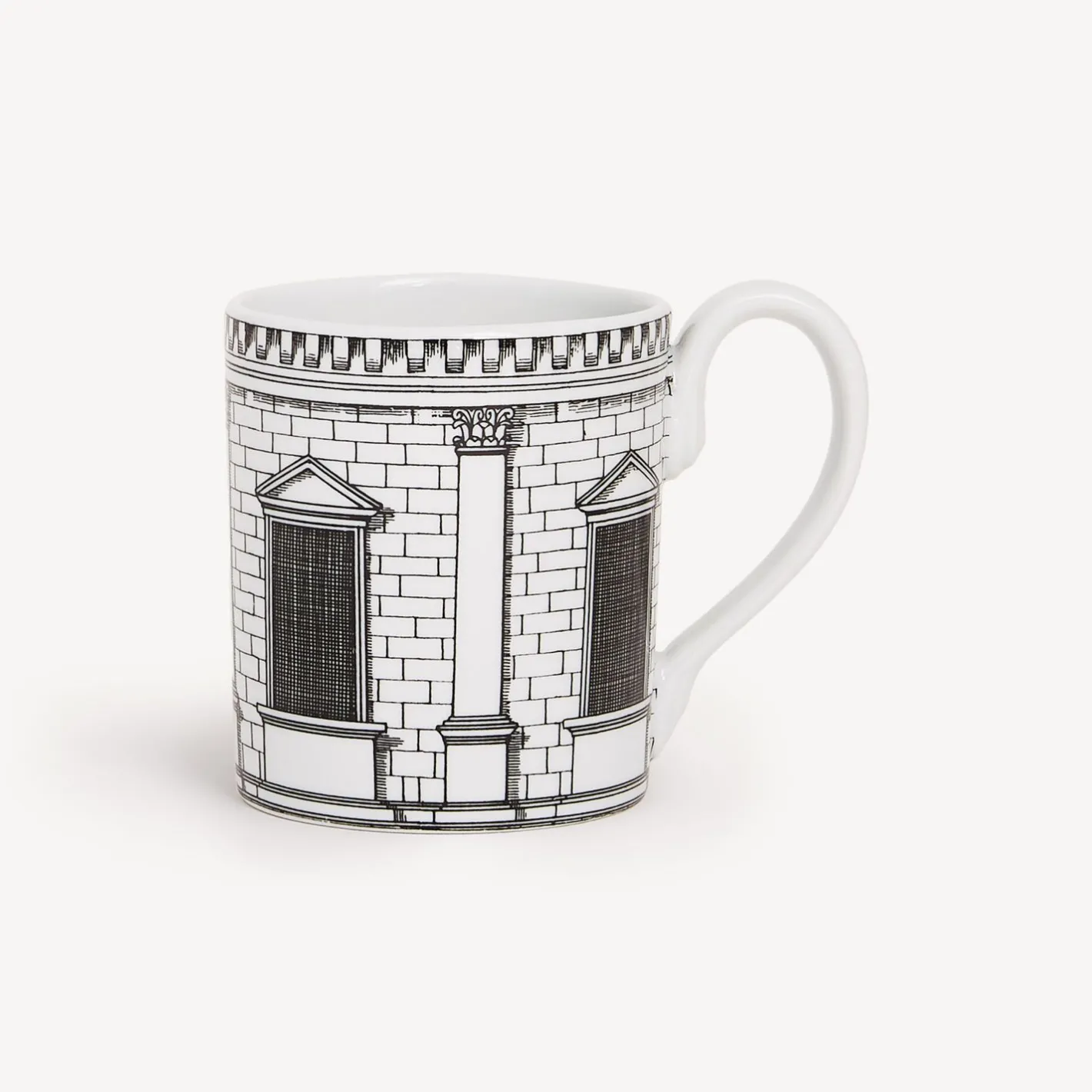 Fornasetti Set Da Te E Caffe^Tazza Architettura Bianco Nero