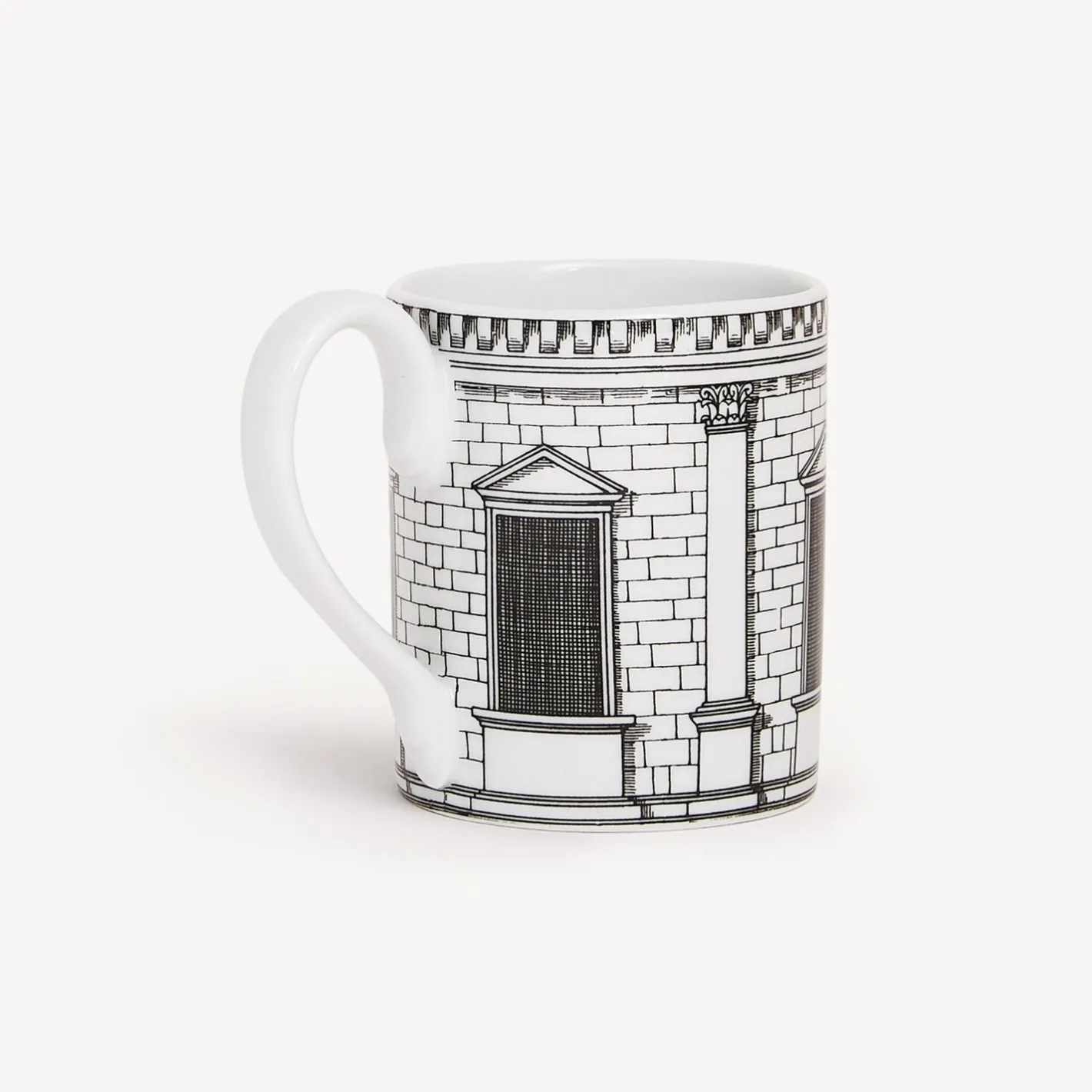 Fornasetti Set Da Te E Caffe^Tazza Architettura Bianco Nero