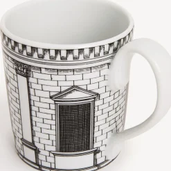 Fornasetti Set Da Te E Caffe^Tazza Architettura Bianco Nero