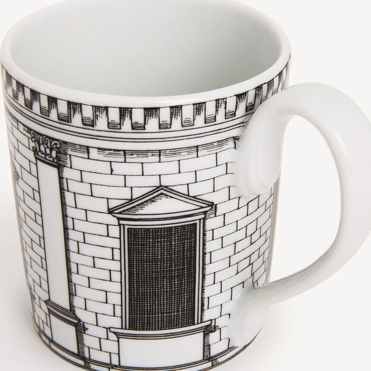 Fornasetti Set Da Te E Caffe^Tazza Architettura Bianco Nero