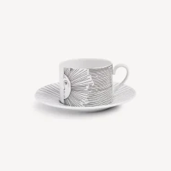 Fornasetti Set Da Te E Caffe^Tazza Da Te Solitario Bianco Nero