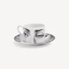 Fornasetti Set Da Te E Caffe^Tazza Da Te Tema E Variazioni L'Antipatico Bianco Nero