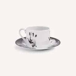 Fornasetti Set Da Te E Caffe^Tazza Da Te Tema E Variazioni Mano Bianco Nero