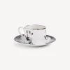 Fornasetti Set Da Te E Caffe^Tazza Da Te Tema E Variazioni Mano Bianco/Nero/Oro
