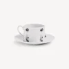Fornasetti Set Da Te E Caffe^Tazza Da Te Tema E Variazioni Serratura Bianco Nero