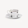 Fornasetti Set Da Te E Caffe^Tazza Da Te Tema E Variazioni Serratura Bianco/Nero/Oro