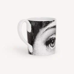Fornasetti Set Da Te E Caffe^Tazza Occhi Bianco Nero