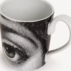 Fornasetti Set Da Te E Caffe^Tazza Occhi Bianco Nero