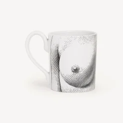 Fornasetti Set Da Te E Caffe^Tazza Seno Bianco Nero