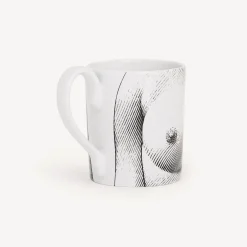 Fornasetti Set Da Te E Caffe^Tazza Seno Bianco Nero