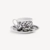 Fornasetti Set Da Te E Caffe^Tazza Te Alta Fedelta Stellato Bianco Nero