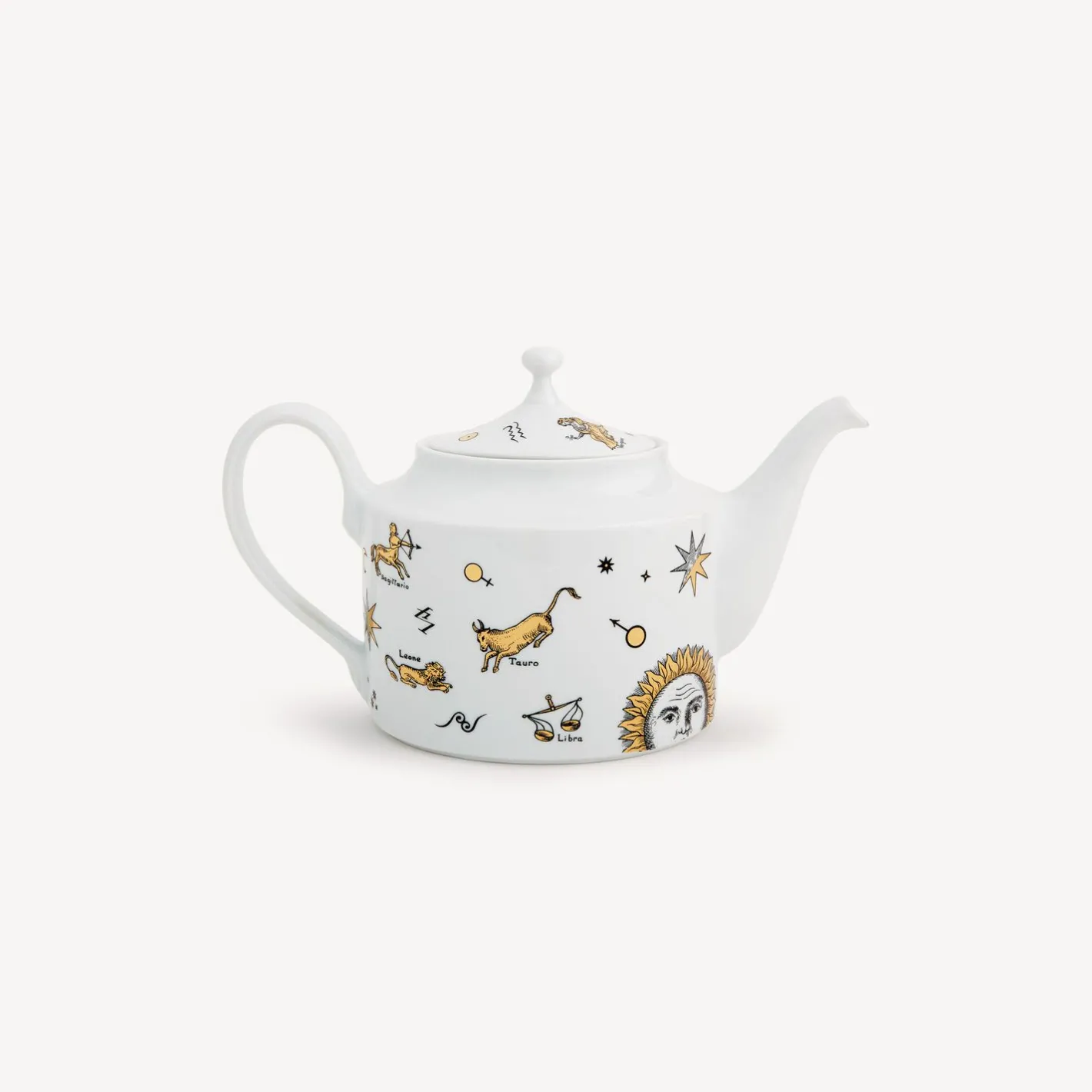 Fornasetti Set Da Te E Caffe^Teiera Astronomici Bianco/Nero/Oro