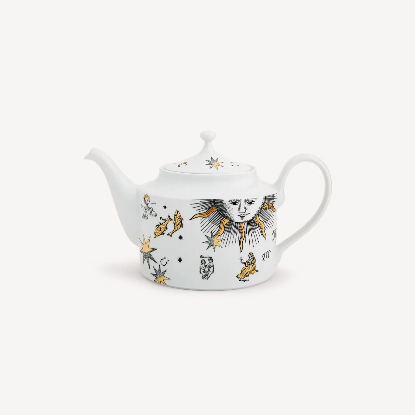 Fornasetti Set Da Te E Caffe^Teiera Astronomici Bianco/Nero/Oro
