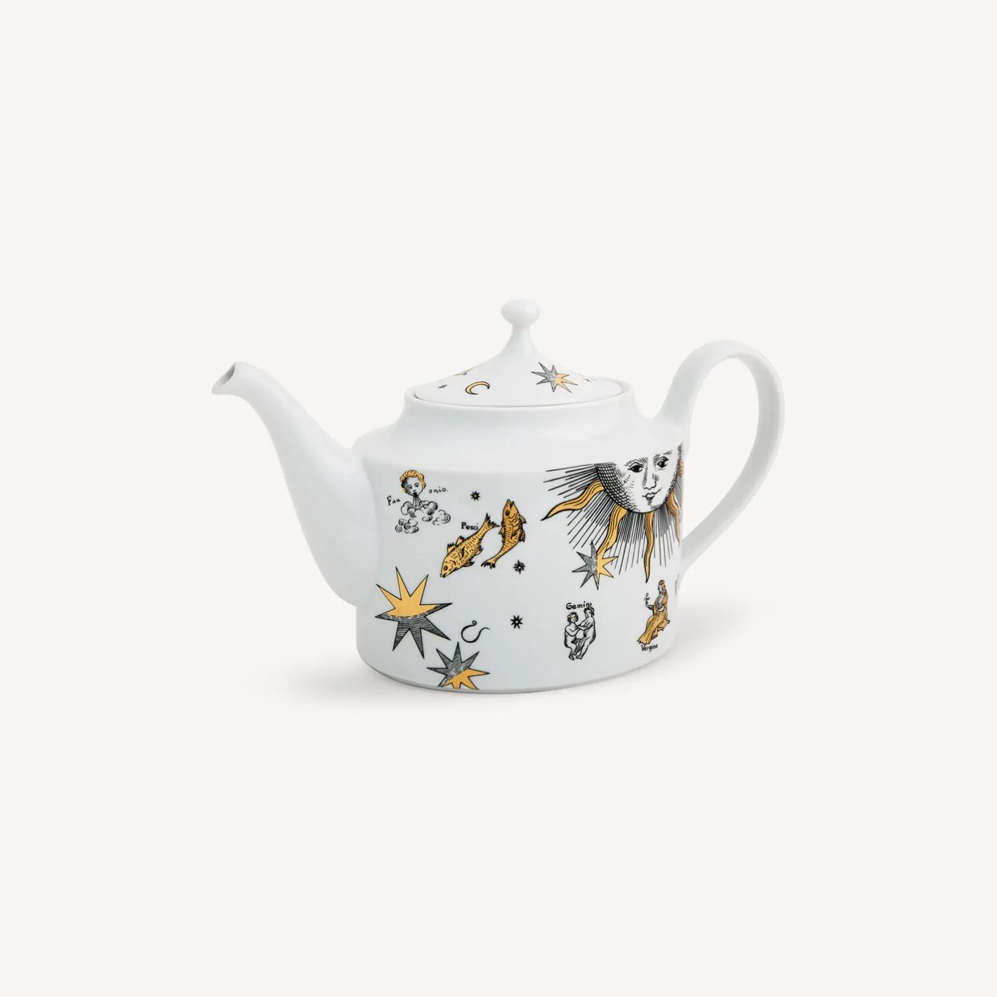 Fornasetti Set Da Te E Caffe^Teiera Astronomici Bianco/Nero/Oro
