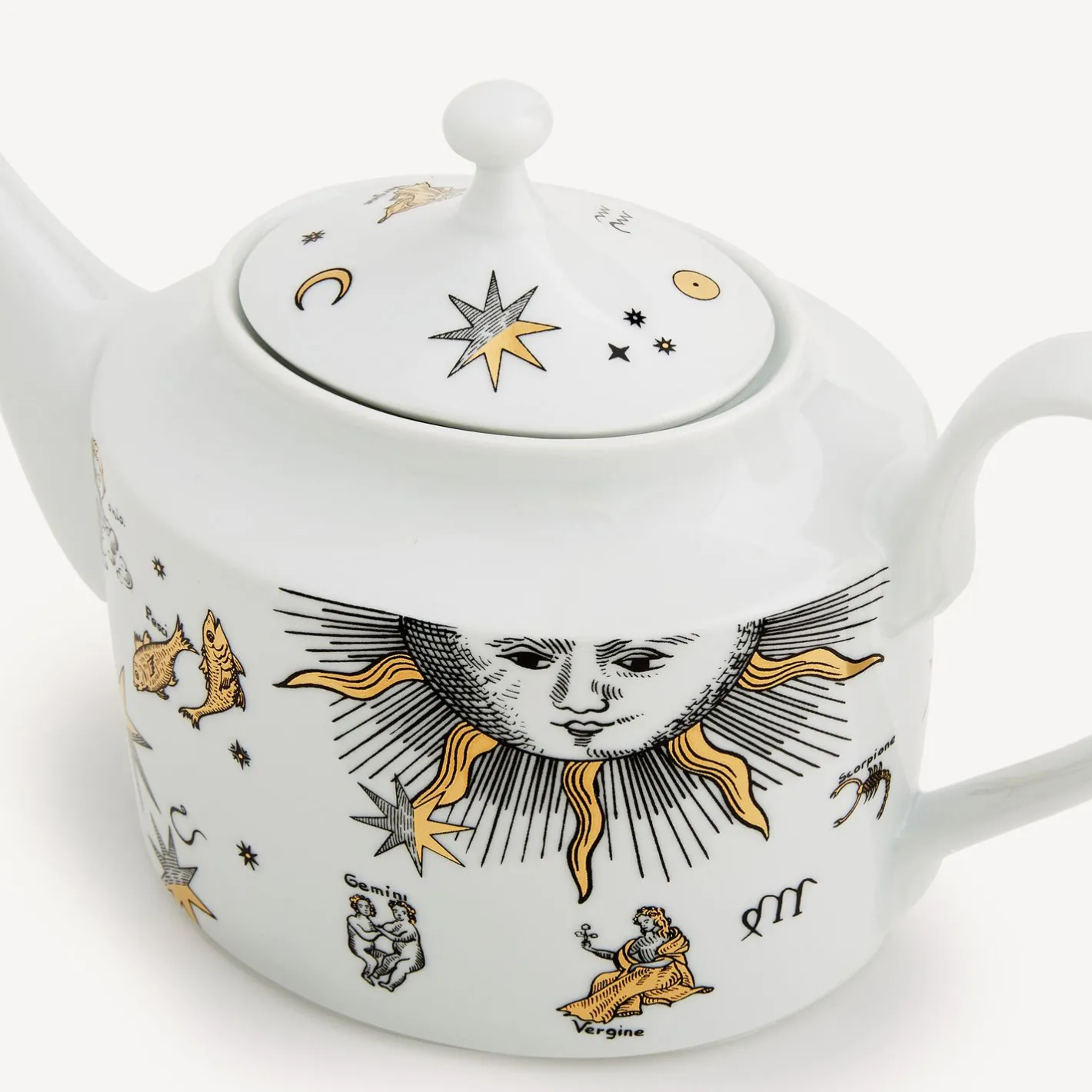 Fornasetti Set Da Te E Caffe^Teiera Astronomici Bianco/Nero/Oro