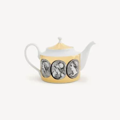 Fornasetti Set Da Te E Caffe^Teiera Cammei Bianco/Nero/Oro